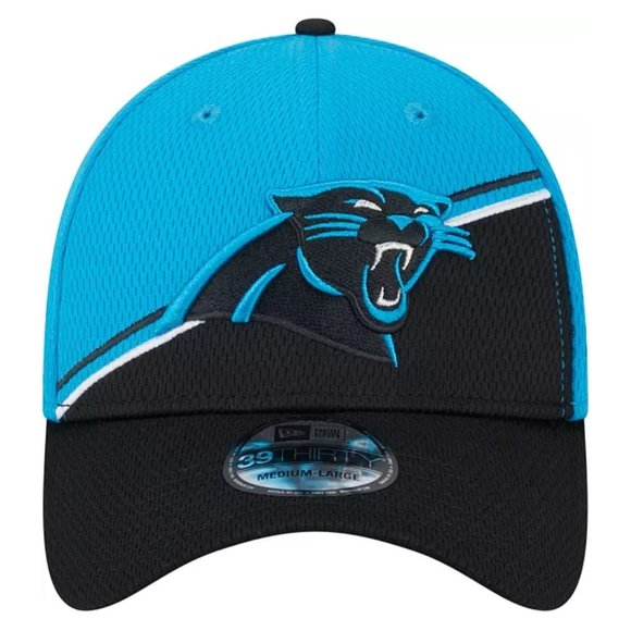 CAROLINA PANTHERS NEW ERA SIDELINE ALTERNATE 39THIRTY STRETCH FIT HAT M/L NEW - Picture 2 of 5